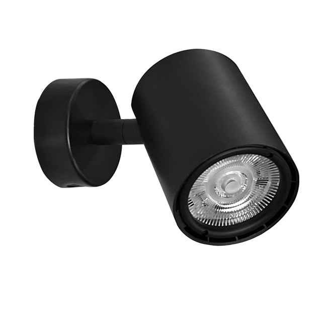 Foco sobrepuesto negro techo muro LED 8W - EVFO0038