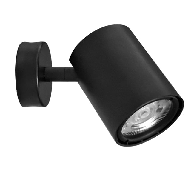 Foco sobrepuesto negro techo muro LED 8W - EVFO0038