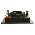 Foco embutido puzzle simple negro GU10 - EVFO0054