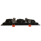 Foco embutido puzzle triple negro GU10 - EVFO0060
