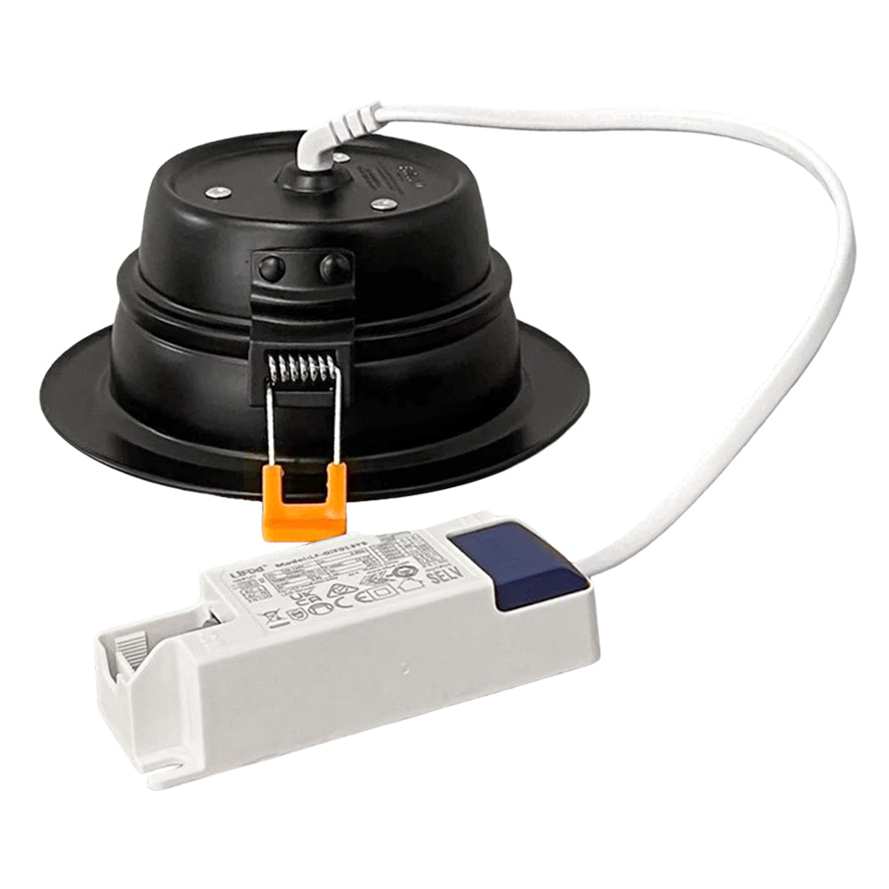 Foco embutido negro dimeable LED 10W - EVFO0062