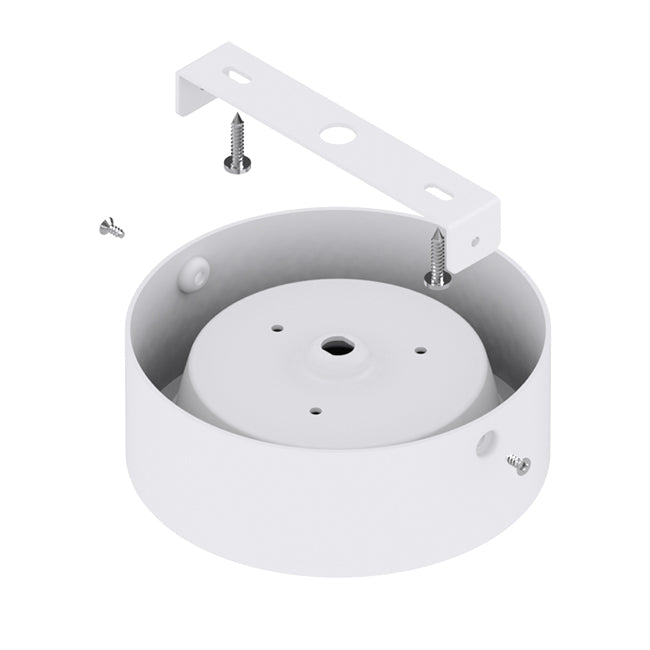 Foco sobrepuesto aluminio blanco interior Ø12x4,5 cm LED 10W - EVPL0007