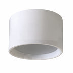 Plafón aluminio balnco Ø16 x 11,5 cm 25W - EVPL0009