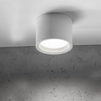 Plafón aluminio balnco Ø16 x 11,5 cm 25W - EVPL0009