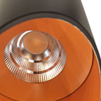 Foco sobrepuesto negro interior naranjo LED 13W 3000K-  FLFO0001