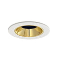 Foco embutido retraído metal blanco interior dorado Ø 7,2 cm LED 9.3W - FLFO0023