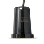 Foco embutido policarbonato y acero inoxidable plata 8x8 cm GU10 - GLFO0020