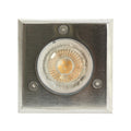 Foco embutido policarbonato y acero inoxidable plata 8x8 cm GU10 - GLFO0020