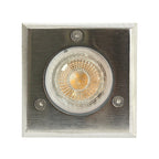 Foco embutido policarbonato y acero inoxidable plata 8x8 cm GU10 - GLFO0020