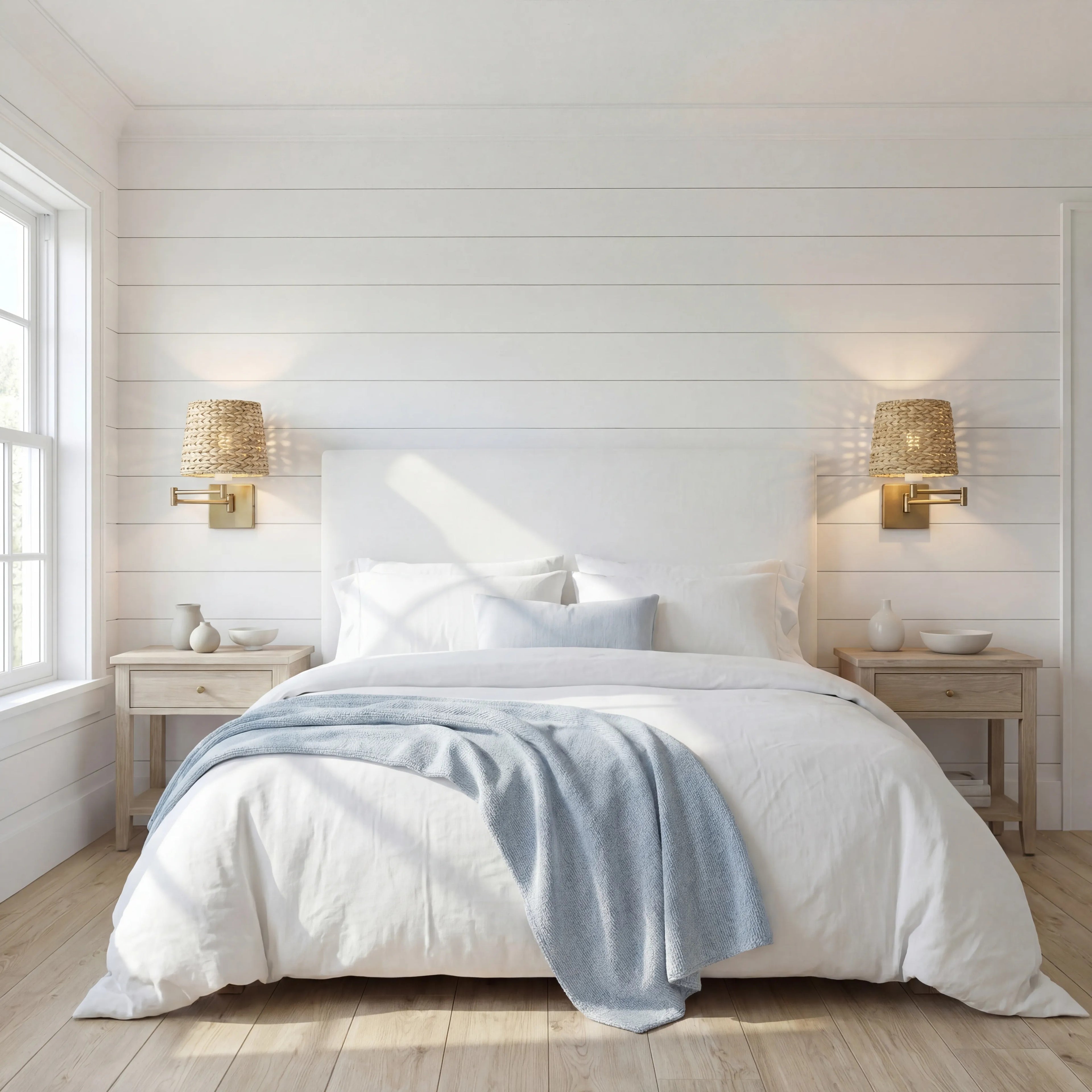 Aplique metal bronce ratán natural E27 - ILAP0004