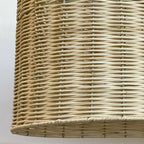 Lámpara colgante ratán natural 80x30 cm 2 luces E27 - ILLC0001