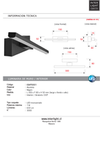 Aplique metal negro giratorio 30 cm 7W LED - IOAP0001