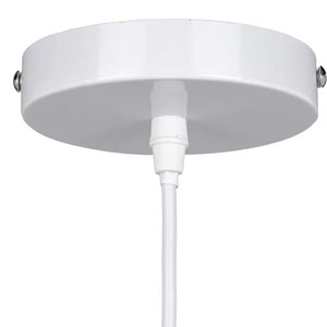 Lámpara colgante fibra natural blanco Ø43x52 cm E27 - IXLC0068