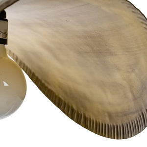 Lámpara colgante aluminio bronce envejecido 62x30 cm E27 - IXLC0075