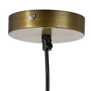 Lámpara colgante aluminio bronce envejecido 62x30 cm E27 - IXLC0075