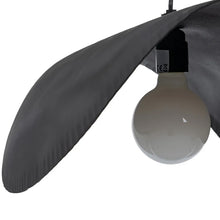 Cargar imagen en el visor de la galería, Lámpara colgante aluminio negro 62x30 cm E27 - IXLC0077
