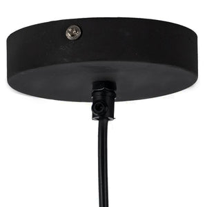 Lámpara colgante aluminio negro 82x35 cm E27 - IXLC0078