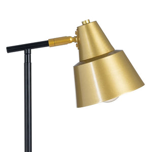 Lámpara de pie oro negro hierro Ø21x150 Mt. E27 - IXLP0007