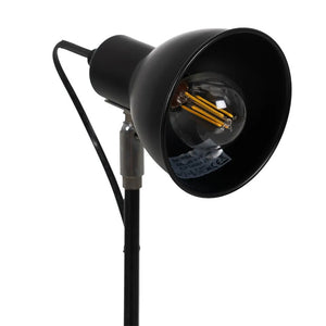 Lámpara sobremesa metal negro E27 14,5x36,5 cm - IXLS0009