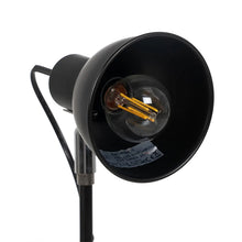 Cargar imagen en el visor de la galería, Lámpara sobremesa metal negro E27 14,5x36,5 cm - IXLS0009
