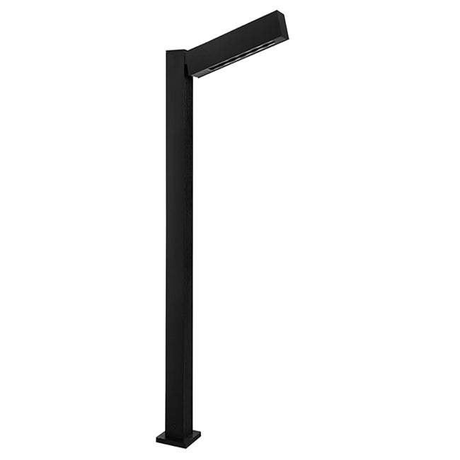 Farol de jardín aluminio negro 26,5x70 cm 6W LED - JGFA0001