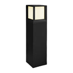 Farol de jardín aluminio negro 15x15x60 cm 20W LED - JGFA0002
