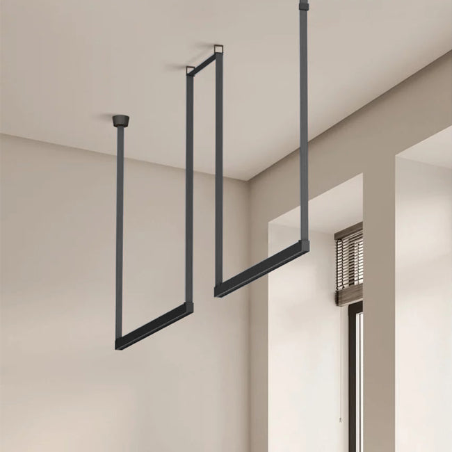 Hebilla color negro para soporte de lampara colgante  - JGHE0001