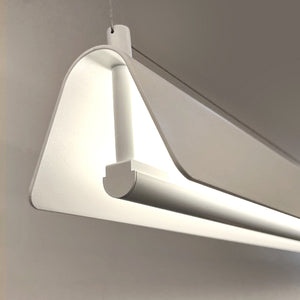 Lámpara colgante aluminio blanco 1,20 cm LED 30W