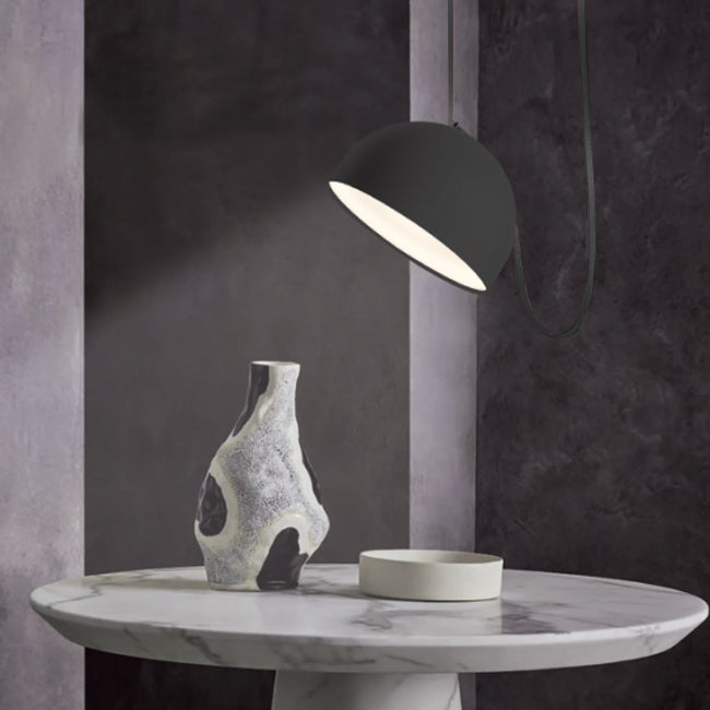 Lámpara colgante aluminio negro Ø20x13 cm 12W LED  - JGLC0025