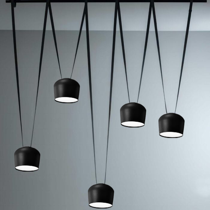 Lámpara colgante aluminio negro LED 24W - JGLC0028