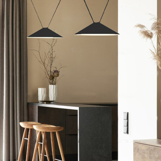 Lámpara colgante aluminio negro Ø60x16 cm 18W LED - JGLC0029