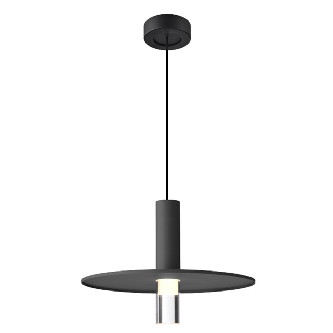 Lámpara colgante aluminio negro Ø28cm 6W LED - JGLC0034