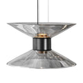 Lámpara colgante vidrio humo Ø30x20 cm 12W LED - JGLC0039