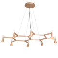 Colgante aluminio dorado Ø1,26 cm 36 W LED -  JGLC0040
