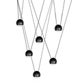 Colgante aluminio negro 6 luces Ø7,9x1,50 cm 30W LED-  JGLC0044