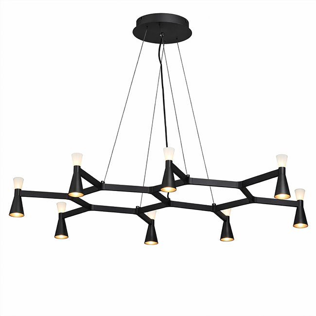 Colgante aluminio Negro Ø126 cm 36 W LED -  JGLC0046