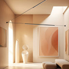 Lámpara lineal aluminio negro 200 cm - JGLI0002