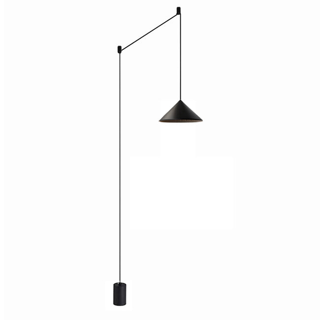 Lámpara de pie negro a muro - LED 15W 3000k - JGLP0004