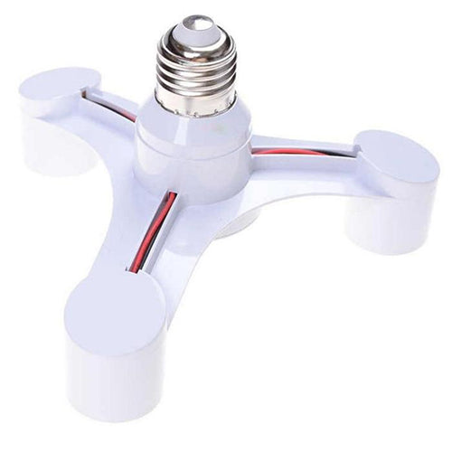 Adaptador para tres luces E27 - KKAD0006 - Blanco