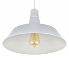 Lámpara colgante metal blanco Ø36x24 cm E27 - KKLC0068