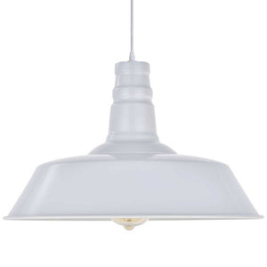 Lámpara colgante metal blanco Ø36x24 cm E27 - KKLC0068