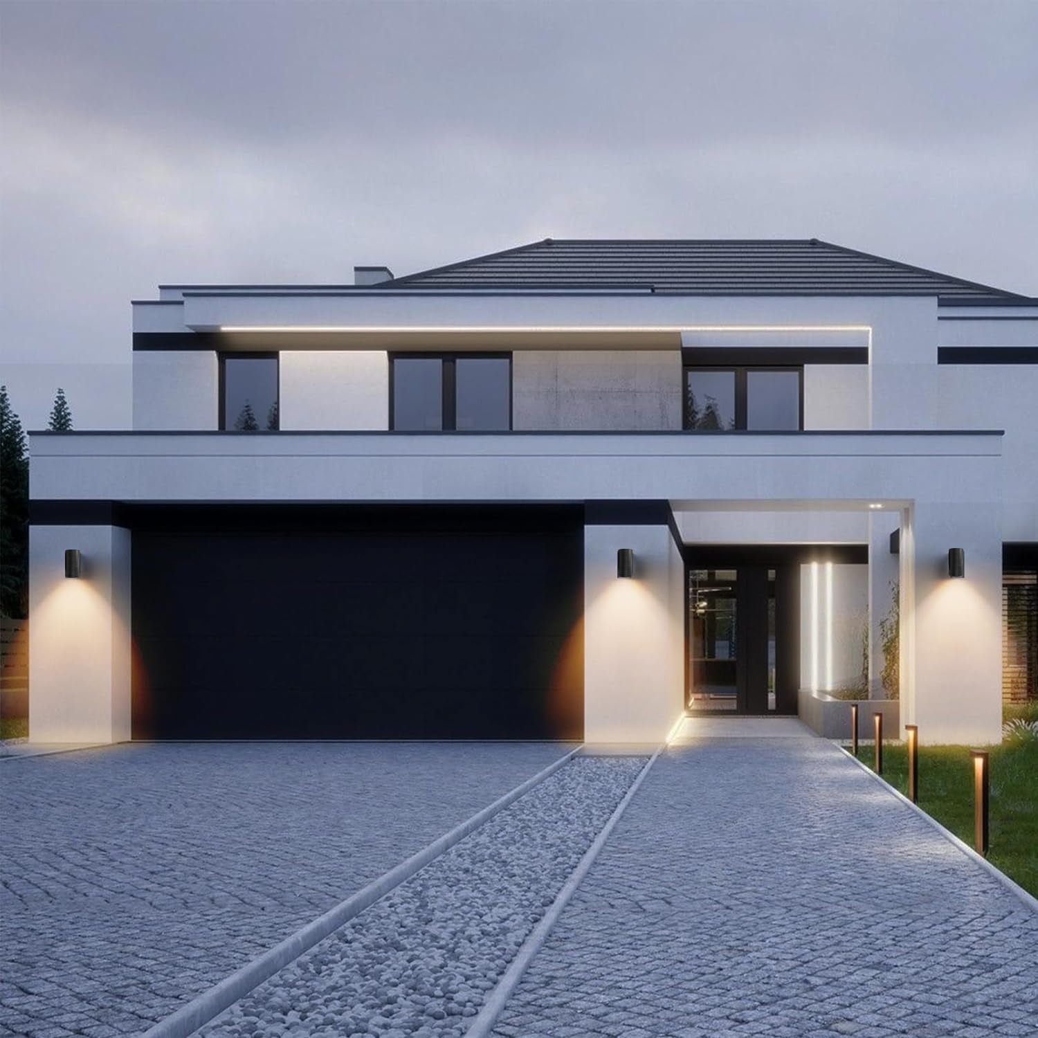 Foco aluminio negro exterior Ø6x10 cm IP 54 GU10- KOAP0004