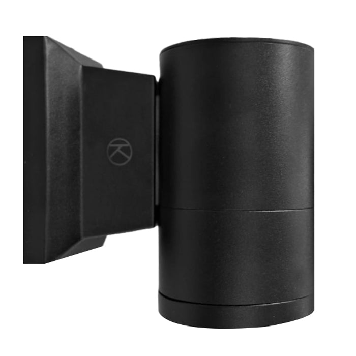 Foco aluminio negro exterior Ø6x10 cm IP 54 GU10- KOAP0004