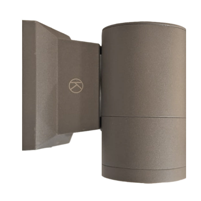 Foco aluminio gris exterior Ø6x10 cm IP 54 GU10- KOAP0006