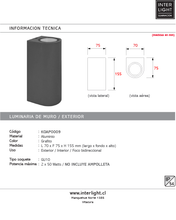 Cargar imagen en el visor de la galería, Aplique doble exterior GU10 Grafito -  KOAP0009
