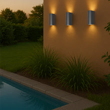 Cargar imagen en el visor de la galería, Aplique doble exterior GU10 Grafito -  KOAP0009
