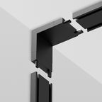 Unión tipo L vertical para riel magnético ultra slim negro - KOCO0002