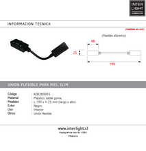 Cargar imagen en el visor de la galería, Conexión Flexible para riel ultra slim 48v - KOCO0005
