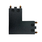 Unión tipo L horizontal para riel magnético ultra slim negro - KOCO0003