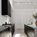 Kit blanco riel monofásico 2 m + 5 focos con ampolletas GU10 - KOFO0006